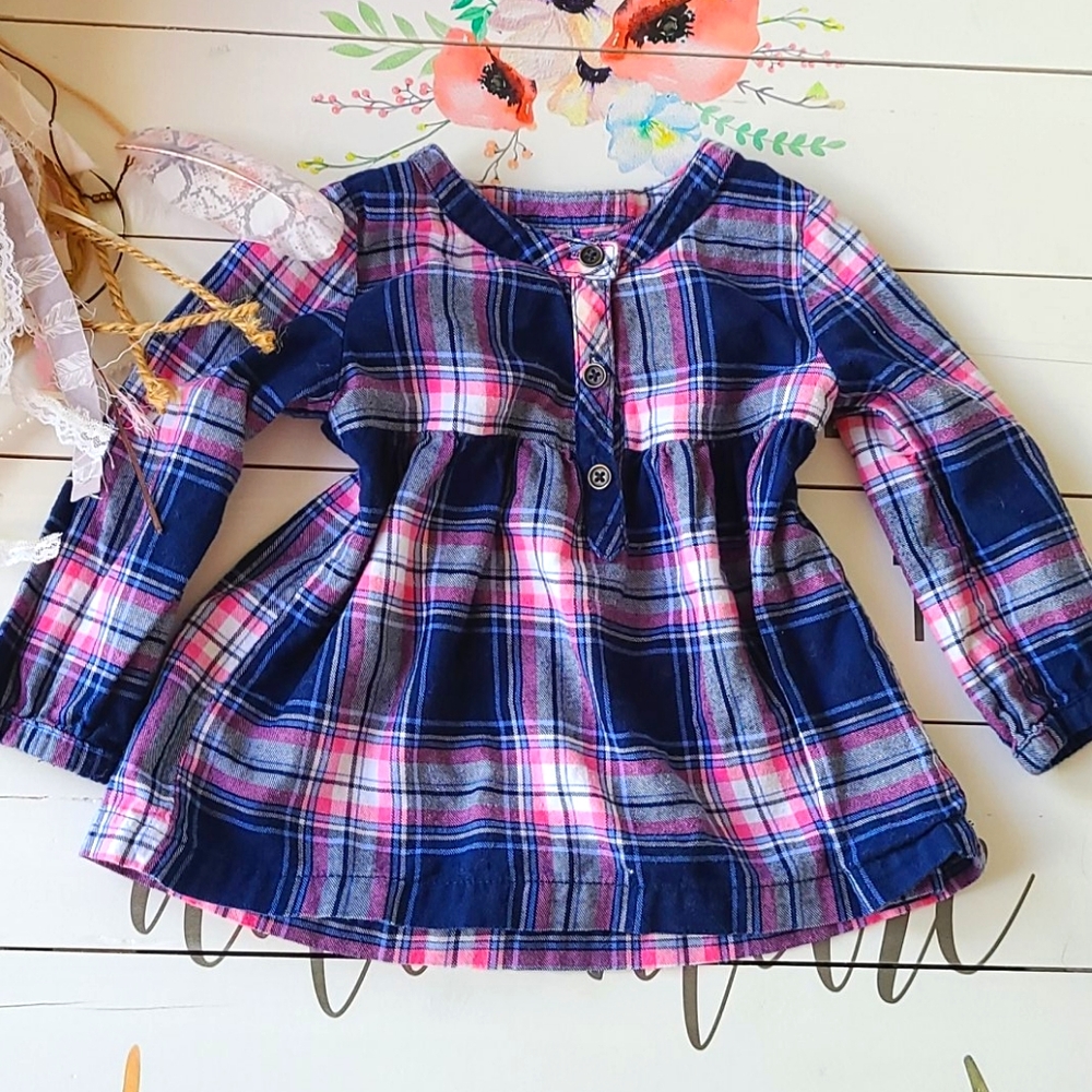 EUC Gorgeous 18 Month Girls Flannel Shirt 🌺